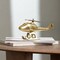 Aluminum Airplane Decorative Sculpture-Home Decor Statue-Accent Figurine Helicopter